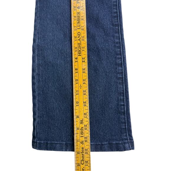 The Limited Authentic Original Jeans Boot Cut Dark Blue Denim Size 12 Mid Rise - Picture 8 of 9